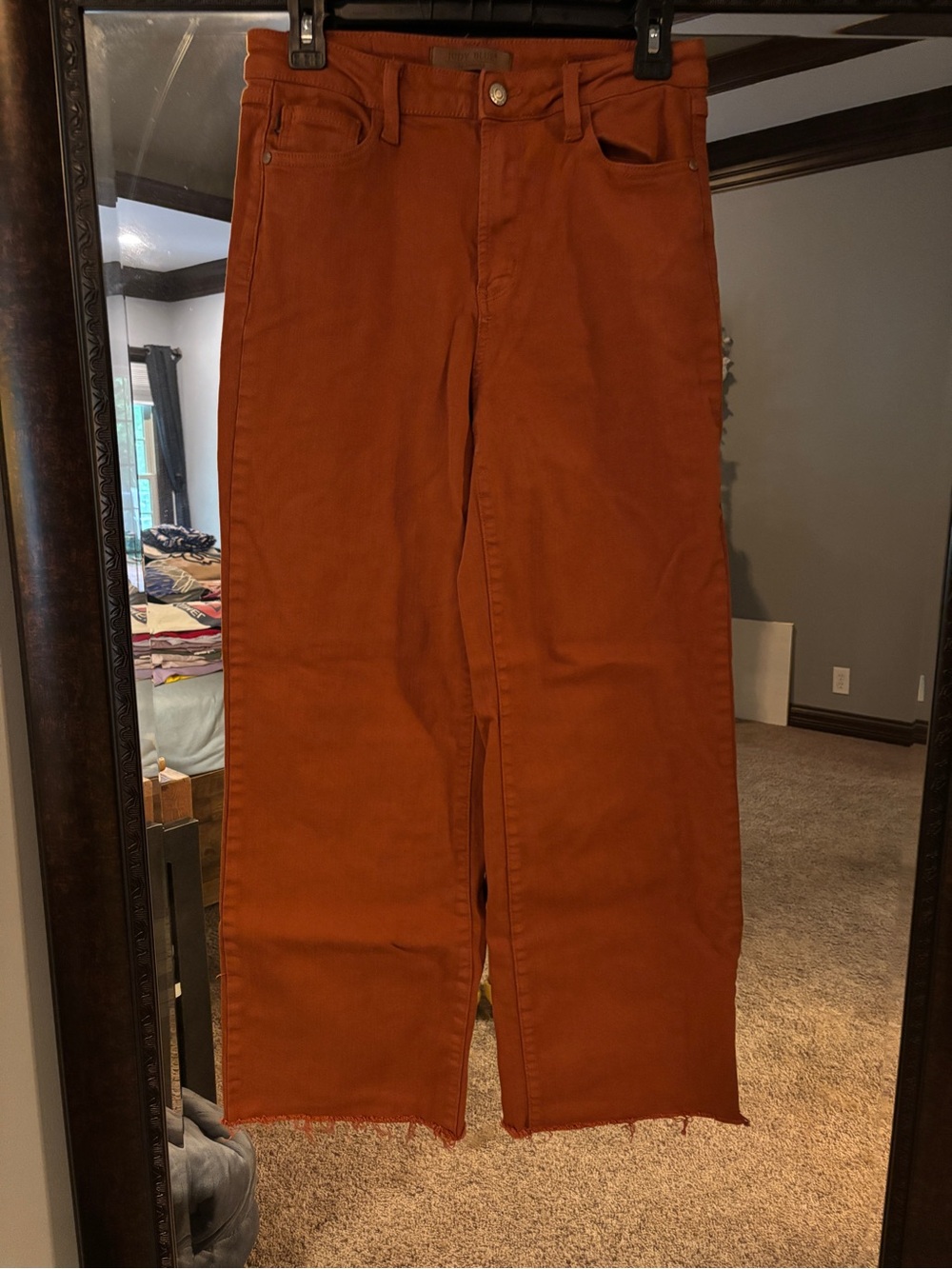 Judy Blue Straight-Leg jeans in Burnt Tera Cotta